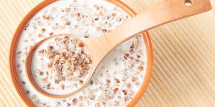 Régime de sarrasin avec du lait